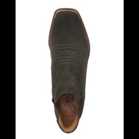 NWT - Zodiac Agatha Booties, Olive Suede, square toe, size 9 - Picture 3 of 10